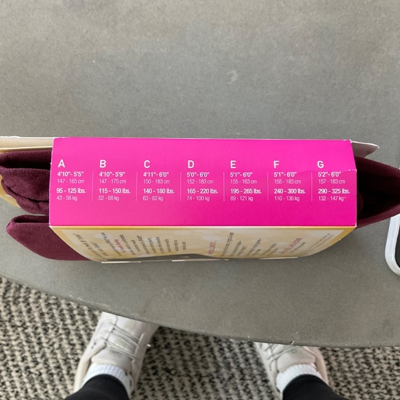 #0326 STAR POWER BY SPANX SHAPING TIGHTS COLOR: DEEP RUBY SIZE: A - Picture 3 of 3